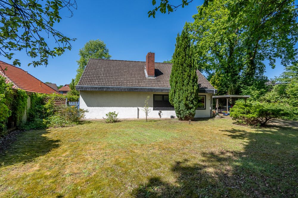 Garten des Einfamilienhauses in Kaltenkirchen.