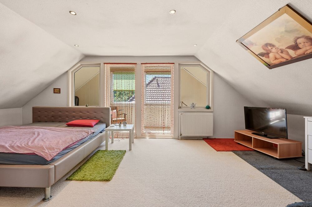 Schlafzimmer des Einfamilienhauses in Kaltenkirchen.