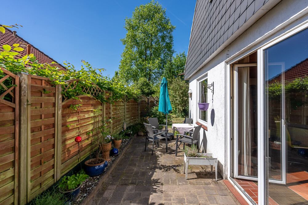 Terrasse des Einfamilienhauses in Kaltenkirchen.