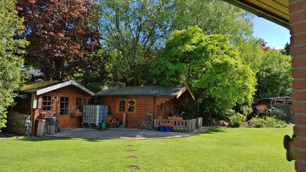 Garten des Einfamilienhauses in Quarnstedt.
