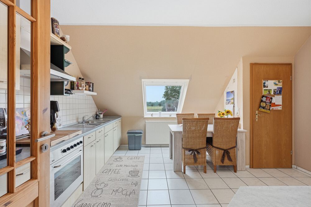 Küche im Obergeschoss des Einfamilienhauses in Quarnstedt.